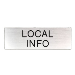 Plaque de porte LOCAL INFO