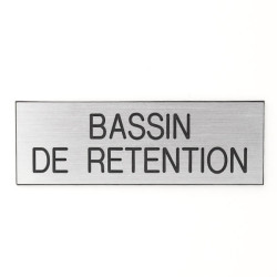 Plaque de porte BASSIN DE RETENTION