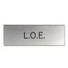 Plaque de porte LOE Etiquette gravoply