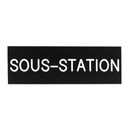 Plaque de porte SOUS STATION