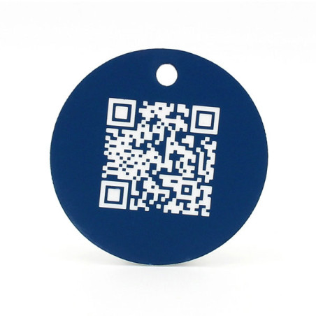 Jeton gravure laser sur gravoply QR Code