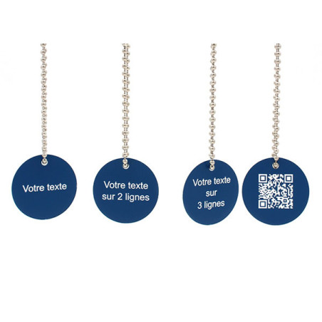 Jeton gravure laser sur gravoply QR Code