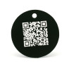 Jeton gravure laser sur aluminium anodisé QR Code