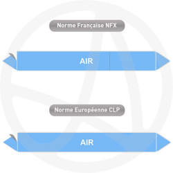 Repérage de tuyauterie NFX ou CLP Air