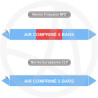 Repérage de tuyauterie Air comprimé 5 bars reperage marqueur tuyauterie vinyle