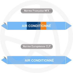 Repérage de tuyauterie NFX ou CLP Air conditionné