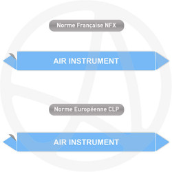 Repérage de tuyauterie NFX ou CLP Air instrument