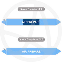 Repérage de tuyauterie NFX ou CLP Air préparé