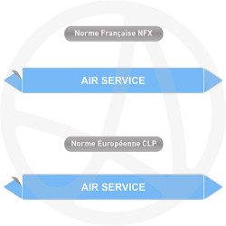 Repérage de tuyauterie NFX ou CLP Air service