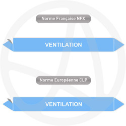 Repérage de tuyauterie NFX ou CLP Ventilation