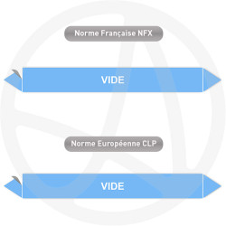 Repérage de tuyauterie NFX ou CLP Vide