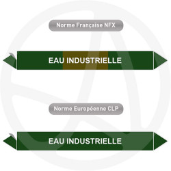 Repérage de tuyauterie NFX ou CLP Eau industrielle