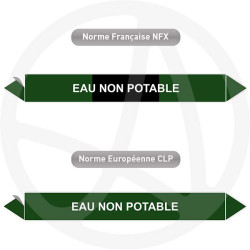 Repérage de tuyauterie NFX ou CLP Eau non potable