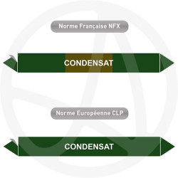 Repérage de tuyauterie NFX ou CLP Condensat