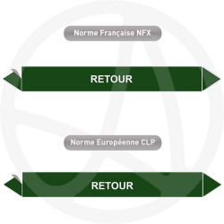 Repérage de tuyauterie NFX ou CLP Retour