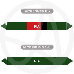 Repérage de tuyauterie NFX ou CLP Ria
