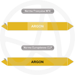 Repérage de tuyauterie NFX ou CLP Argon