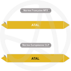 Repérage de tuyauterie NFX ou CLP Atal