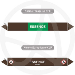 Repérage de tuyauterie NFX ou CLP Essence