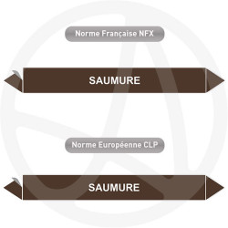 Repérage de tuyauterie NFX ou CLP Saumure