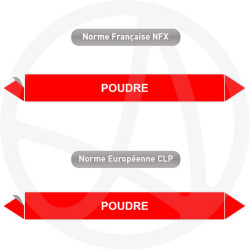 Repérage de tuyauterie NFX ou CLP Poudre