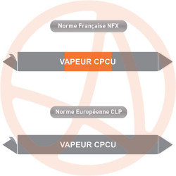 Repérage de tuyauterie NFX ou CLP Vapeur CPCU