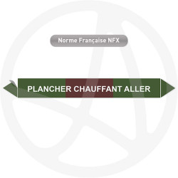 Repérage de tuyauterie NFX ou CLP Plancher chauffant aller