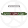 Repérage de tuyauterie Plancher chauffant aller reperage marqueur tuyauterie vinyle
