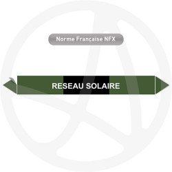 Repérage de tuyauterie NFX ou CLP Réseau solaire