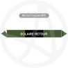 Repérage de tuyauterie Solaire retour reperage marqueur tuyauterie vinyle