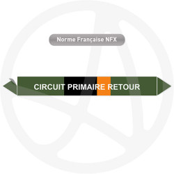 Repérage de tuyauterie NFX ou CLP Circuit primaire retour