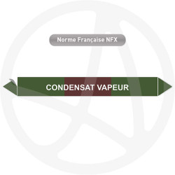Repérage de tuyauterie NFX ou CLP Condensat vapeur