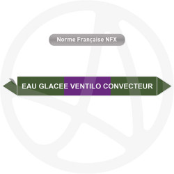 Repérage de tuyauterie NFX ou CLP Eau glacée ventilo convecteur
