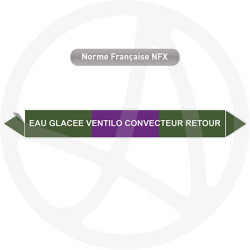 Repérage de tuyauterie NFX ou CLP Eau glacée ventilo convecteur retour