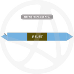 Repérage de tuyauterie NFX ou CLP Rejet