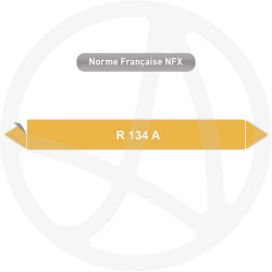 Repérage de tuyauterie NFX ou CLP R 134 A