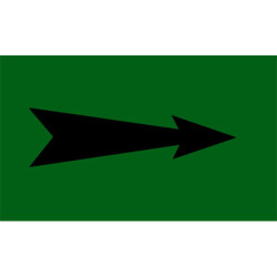 Repérage de tuyauterie  Flèche - Vert / Noir