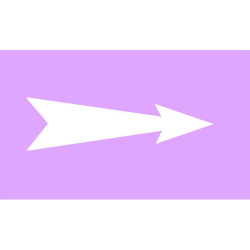 Repérage de tuyauterie  Flèche - Violet / Blanc