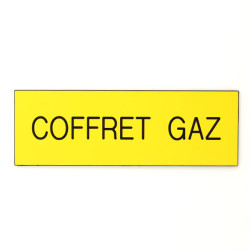 Plaque de porte COFFRET GAZ