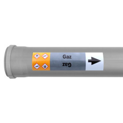 Marqueurs de tuyauterie norme ISO 20560 - Gaz