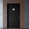 Plaque de porte aluminium brossé :  Toilettes femmes