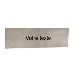 Étiquette gravure laser sur inox 1 ligne