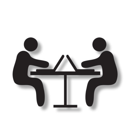 Pictogramme découpé COWORKING BUREAU