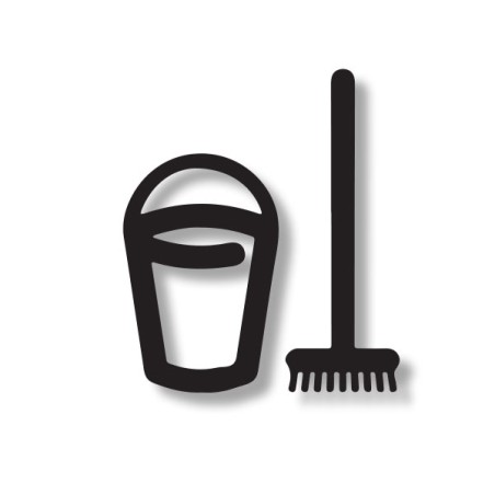 Pictogramme découpé ENTRETIEN MENAGE