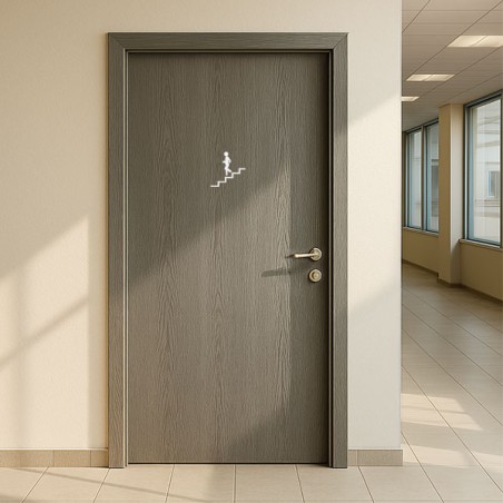 Pictogramme découpé ESCALIER DESCENDANT HOMME