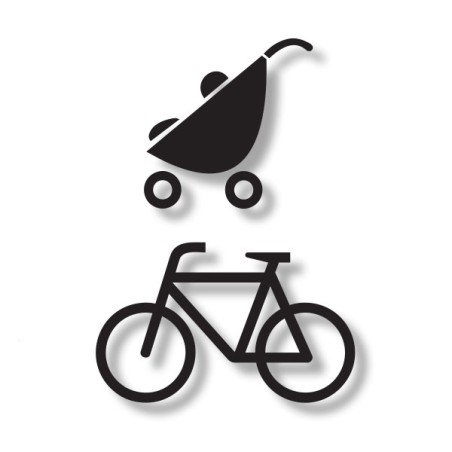 Pictogramme découpé LOCAL VELOS POUSSETTES