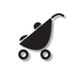 Pictogramme découpé LOCAL POUSSETTE