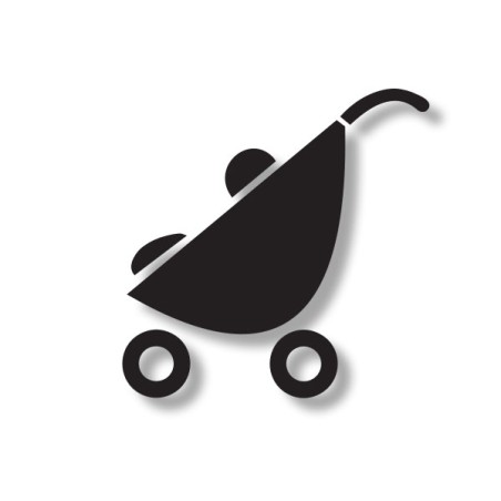 Pictogramme découpé LOCAL POUSSETTE