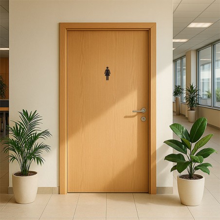 Pictogramme découpé TOILETTES FEMMES