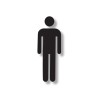Pictogramme découpé TOILETTES HOMMES